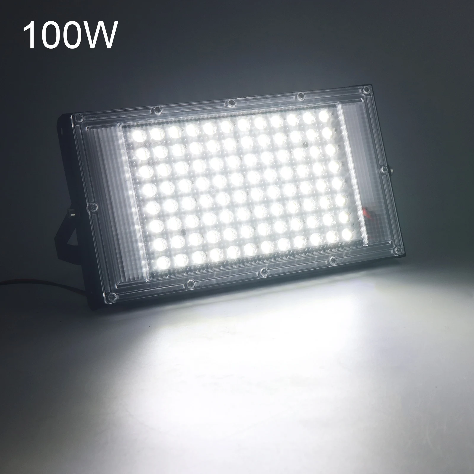 50W / 100W 12V Low Voltage Slim Design Outdoor Waterproof LED Floodlight for Emergency Outdoor Lighting with Electric Clip