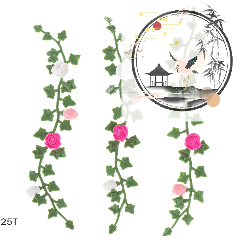 

1:12 Dollhouse Miniature Rattan Flower Vine Model Garden Decoration Accessories