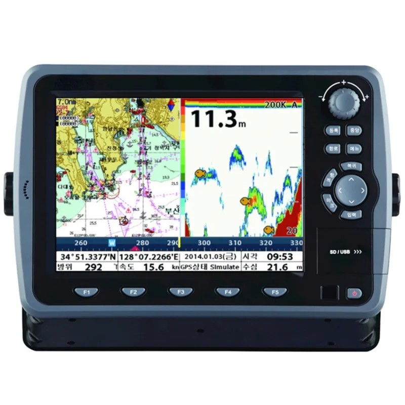 N80a/Nf80a GPS Nautical Chart Navigator N80a Navigator Nf80a with Fish Detector