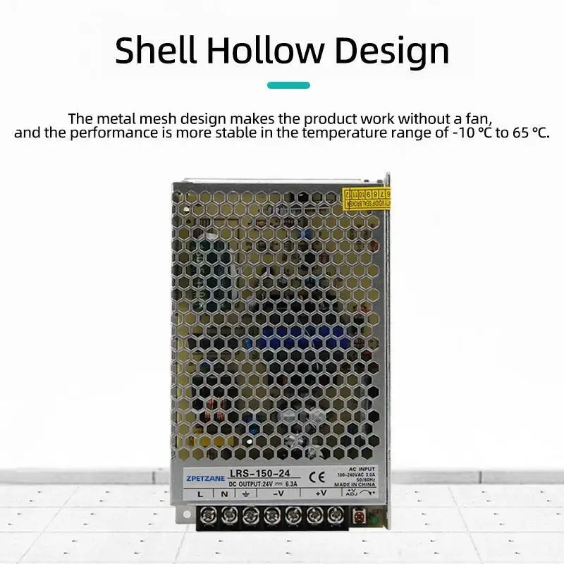 مصدر طاقة بتبديل تيار مستمر رفيع للغاية من سلسلة lr ، دائرة قصيرة ، حماية من الجهد الزائد ، 35 واط ، 50 واط ، 75 واط ، 750 واط ، مرة مرة واحدة ، من V إلى 12 فولت ، 24 فولت