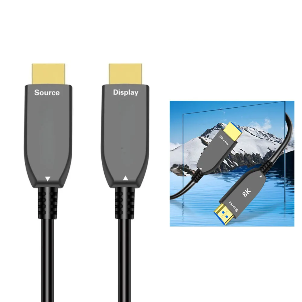 

8K 60Hz High-Definition Fiber Optic Cable 2.1 Gold-Plated Fiber Optic Cable TV For Test Measurement Tool Accessory