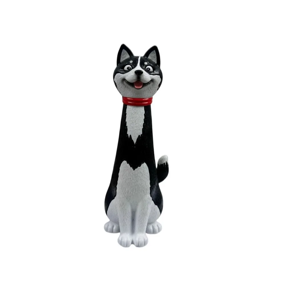 Poodle/Siberian Husky Shape Quirky Dog Vase Funny Synthetic Resins Handcrafted Quirky Corgi Dog Vase Cute Cartoon Style