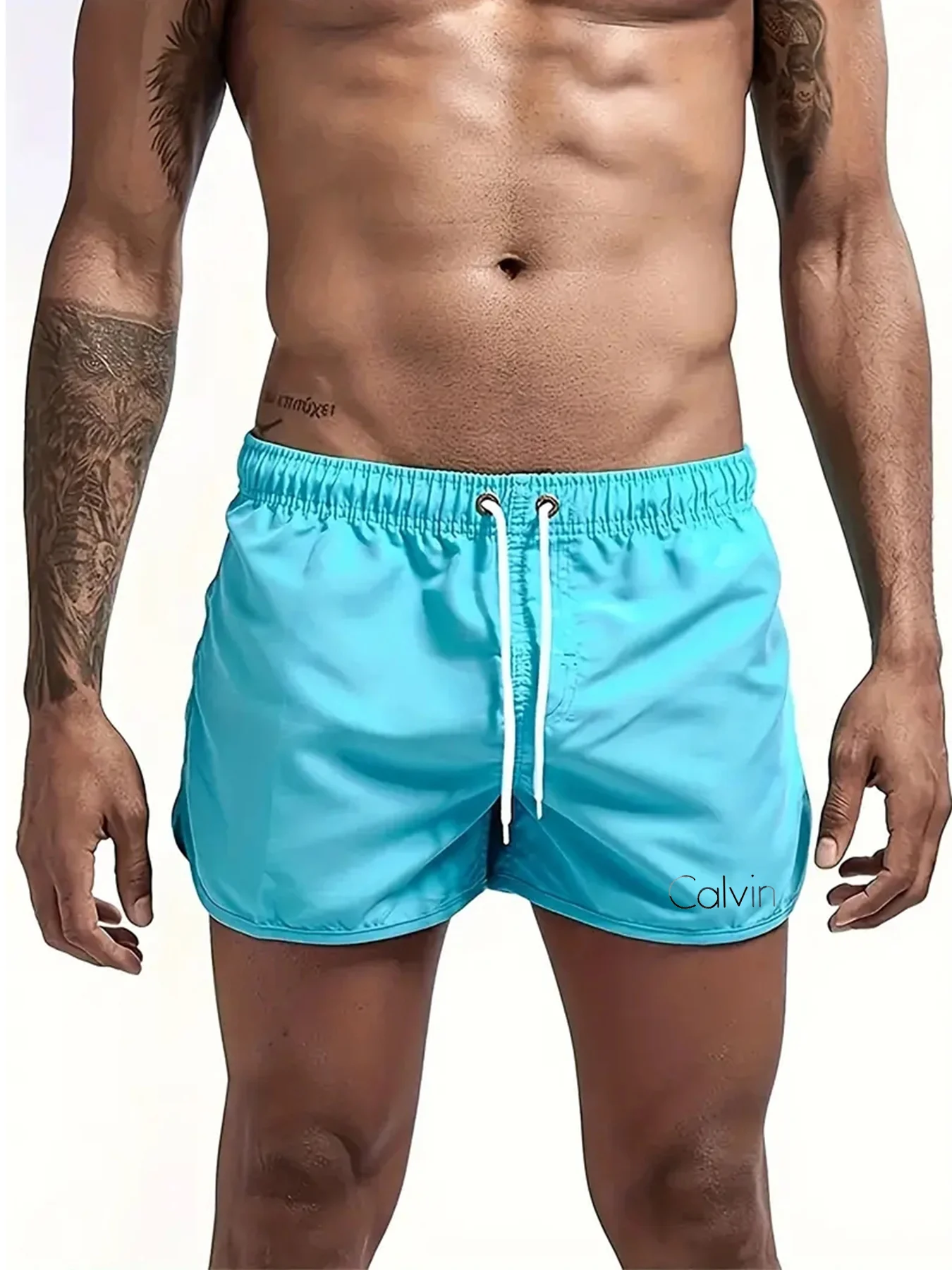 

Men's Calvin printed beach shorts, sports pants, running shorts, swimsuit, sports, quick drying, surfing shorts, swimsuit