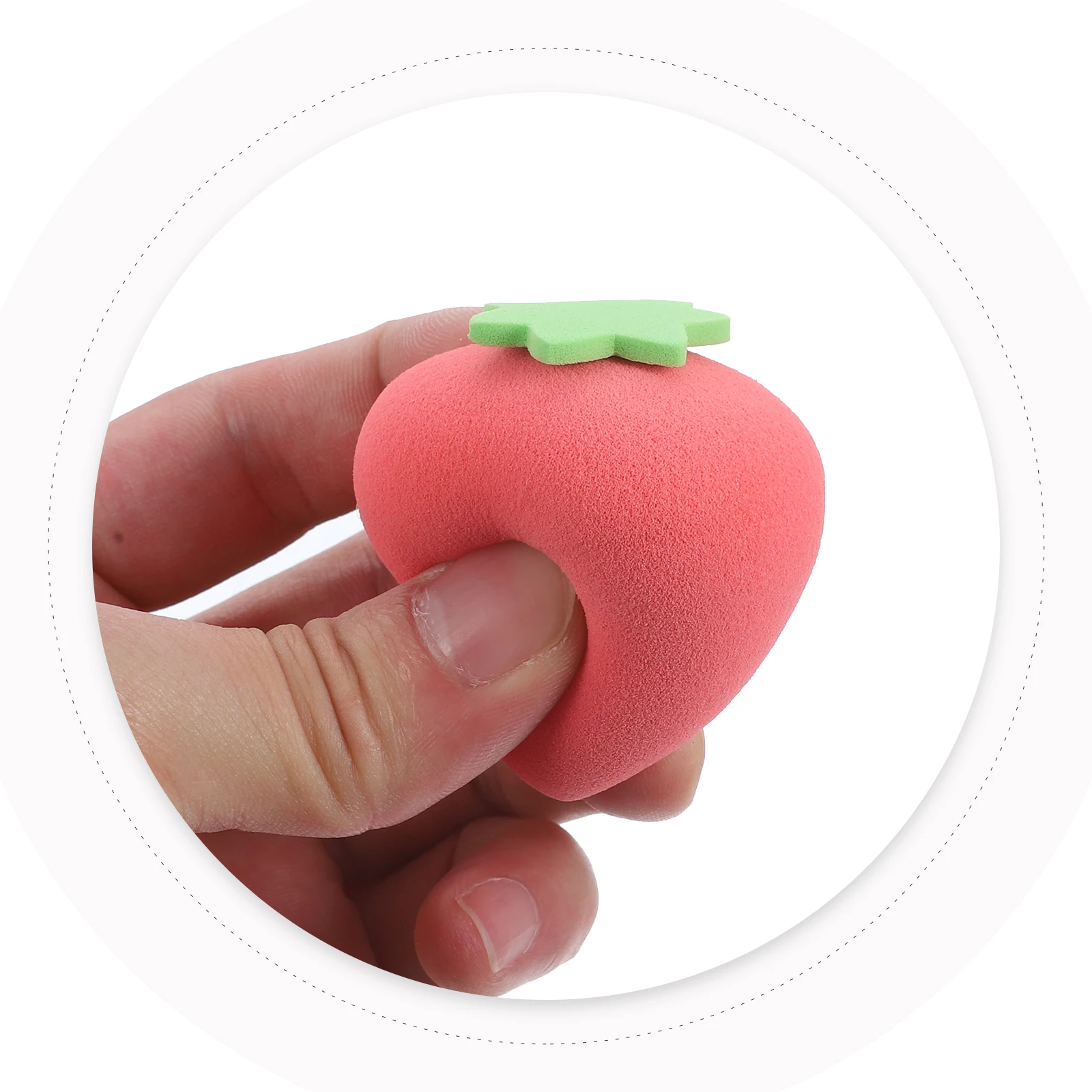 

4Pcs Fashion Fruit-Shaped Powder Soft Makeup Sponges for Liquid Cream Application Women Portable