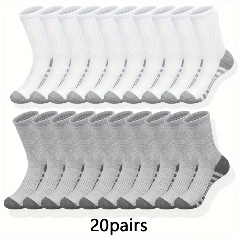 10/20/30 คู่ถุงเท้าผู้ชายแบบคลาสสิกเนื้อนุ่มพิเศษระบายอากาศได้ดี ถุงเท้าลำลองแบบสบายสำหรับทุกเพศ เหมาะสำหรับใส่กลางแจ้ง