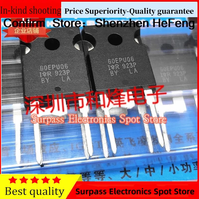 5PCS-10PCS 60EPU06 60EPU06PBF  TO-247 600V 60A  Best Quality Guarantee  Quick Delivery Fast Shipping