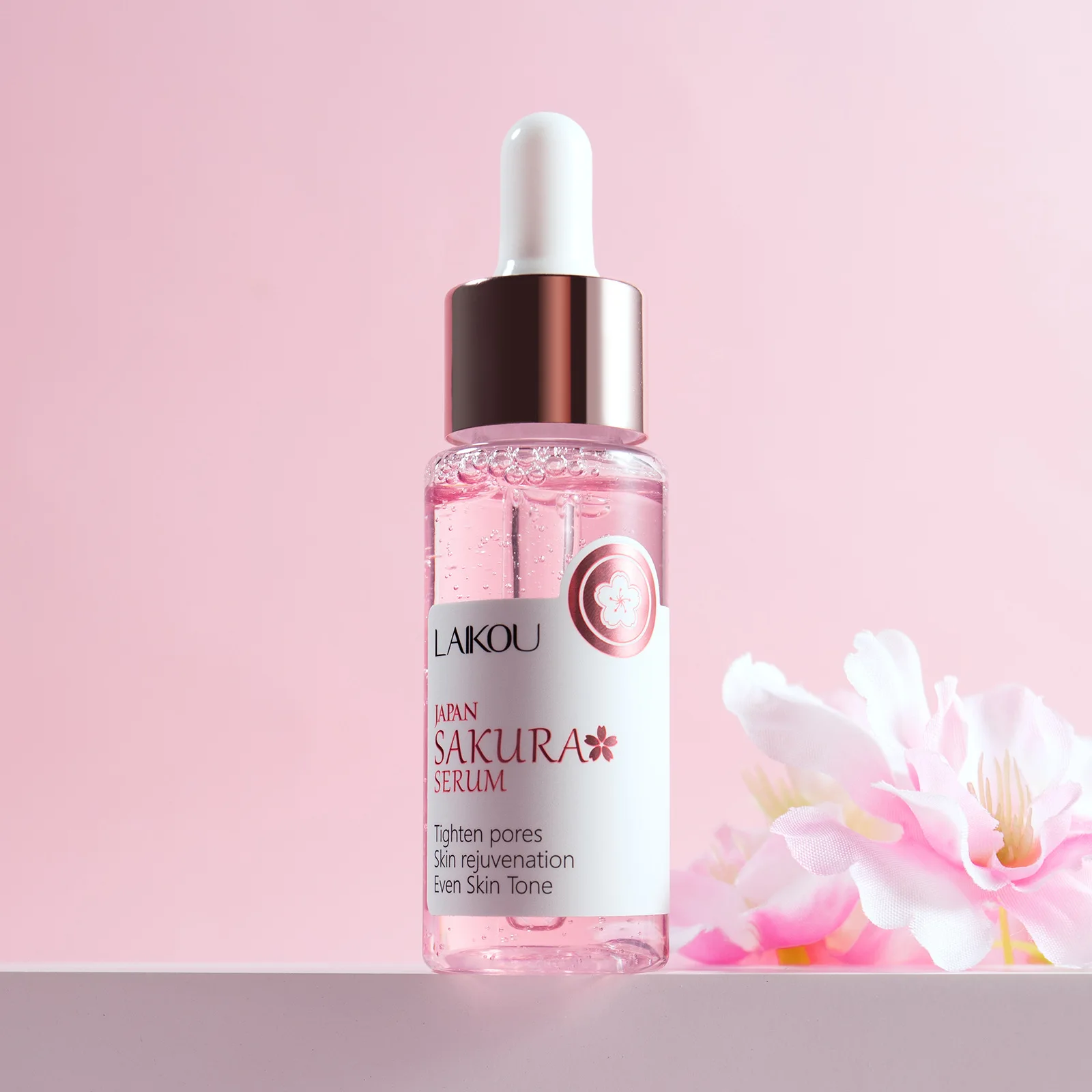 

Отбеливающая сыворотка для лица Sakura, против старения, выцветания, тонких линий, подтягивания пор, улучшения пигмента меланина, тусклый увлажняющий крем, осветляющий уход за кожей