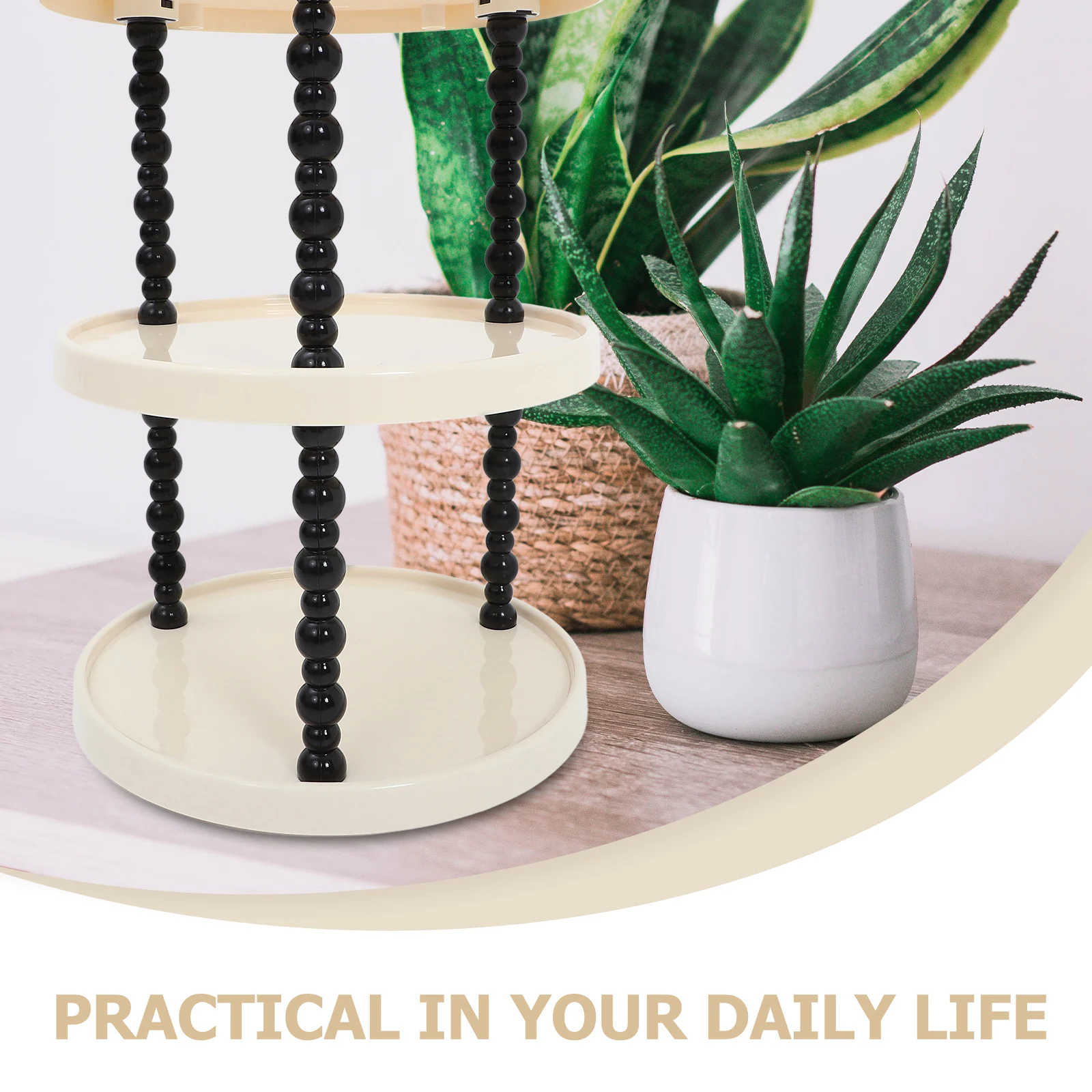 

Multi-layer Storage Rack Countertop Organizer Kitchen Shelf Household Cup Holder Pp Desktop