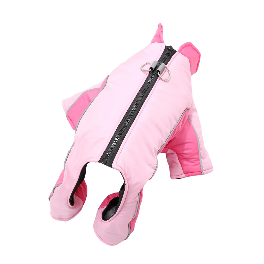 Wasserdichter Hundeanzug, Winterkleidung für Haustiere, warme, reflektierende Wolljacke für kleine und mittelgroße Hunde, Mops- und Chihuahua-Kostüm. – Detail 5