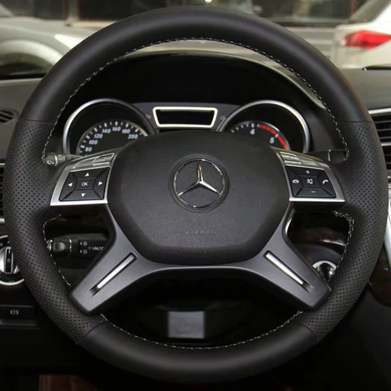 Car Steering Wheel Cover For Mercedes Benz C180 C200 C260 E200 E260 ML320 ML360 ML400 Customized Original Steering Wheel Braid