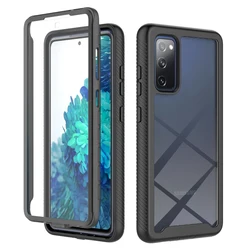 Fit Galaxy S20 FE Cover Shockproof Clear PC Case Built-in Screen Protector TPU Bumper Rugged Cover For Samsung Galaxy S20 FE 5G