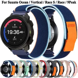 Suunto ocean用ナイロンウォッチストラップ、垂直レースのウォッチバンド、ブレスレットの交換、5ピーク9ピークプロ用リストバンド、22mm