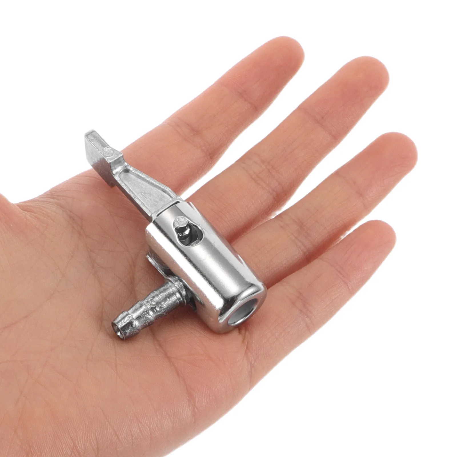 

Car Inflatable Pump Chuck Air Hose Tire Clip Cheer up Your Head for Tires Silver Attachments Compressor Nozzle
