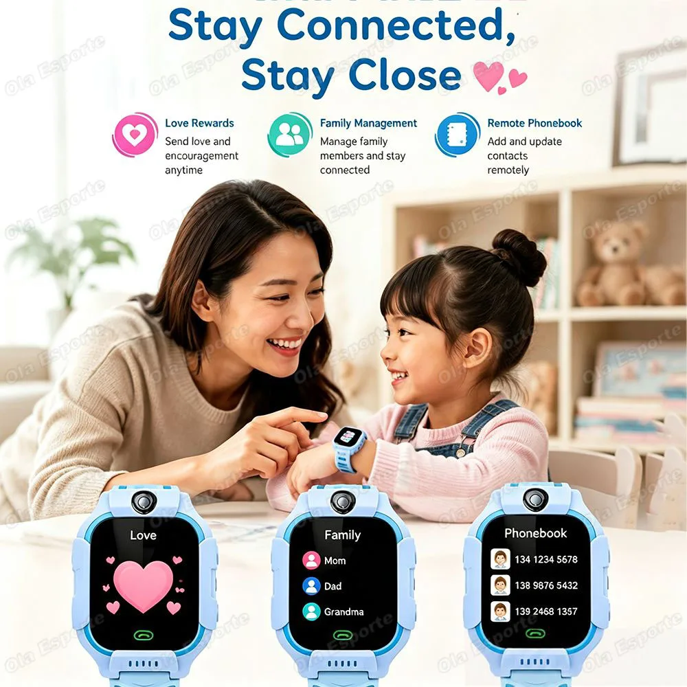 2026 New 5G Kids GPS Smart Watch SOS Call Sim Card Location Camera Ip67 Waterproof Child Watch Present Gift for Boys Girls Ht30 - view 4