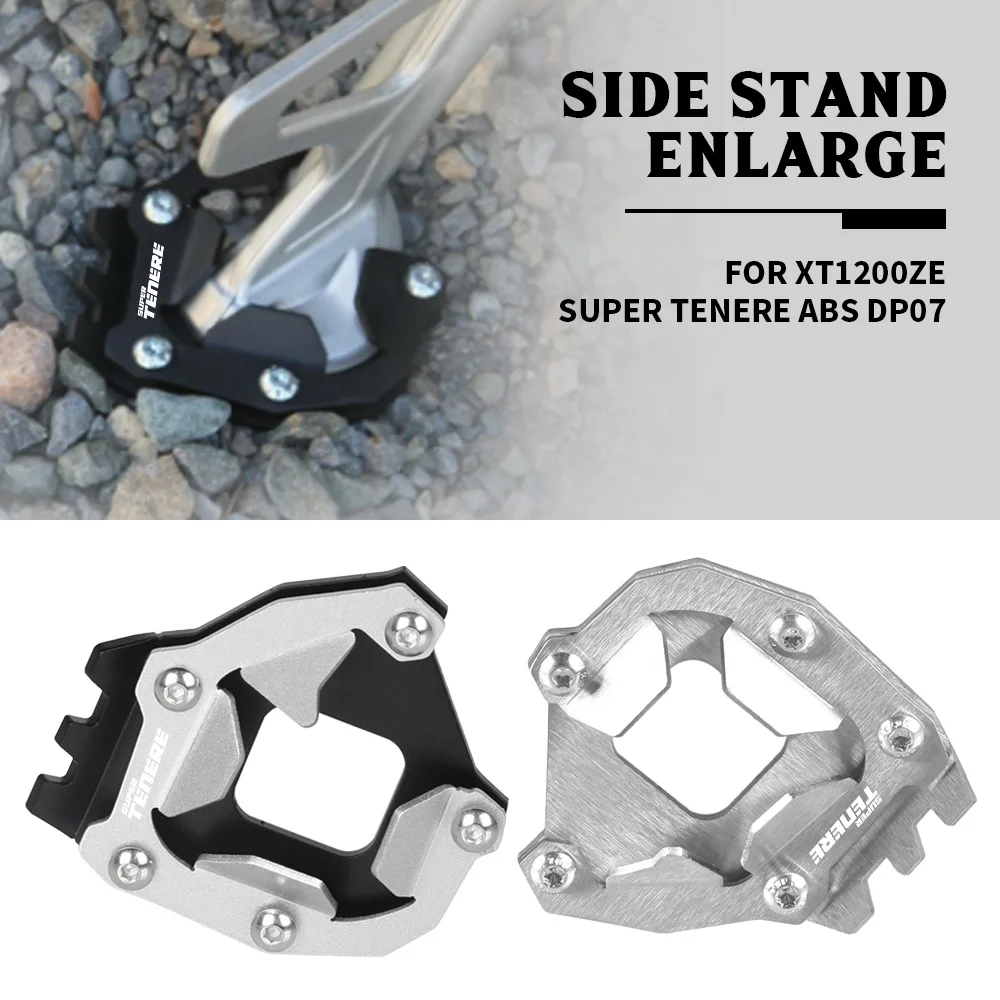 

FOR Yamaha Super Tenere XT1200Z XT1200ZE ABS Raid Edition DP07 Side Stand Pad Plate Kickstand Enlarger Support Extension Enlarge