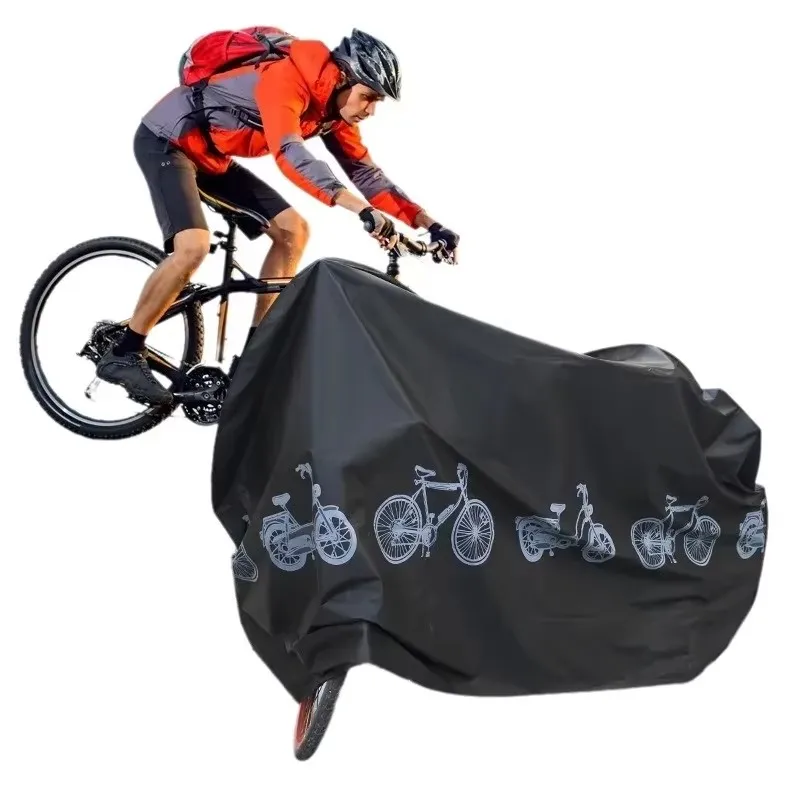 Fahrradausrüstung PEVA-Material Regenfeste Fahrradabdeckung Outdoor Sonnenlichtabdeckung Mountainbikeabdeckung Fahrradausrüstung – Detail 6