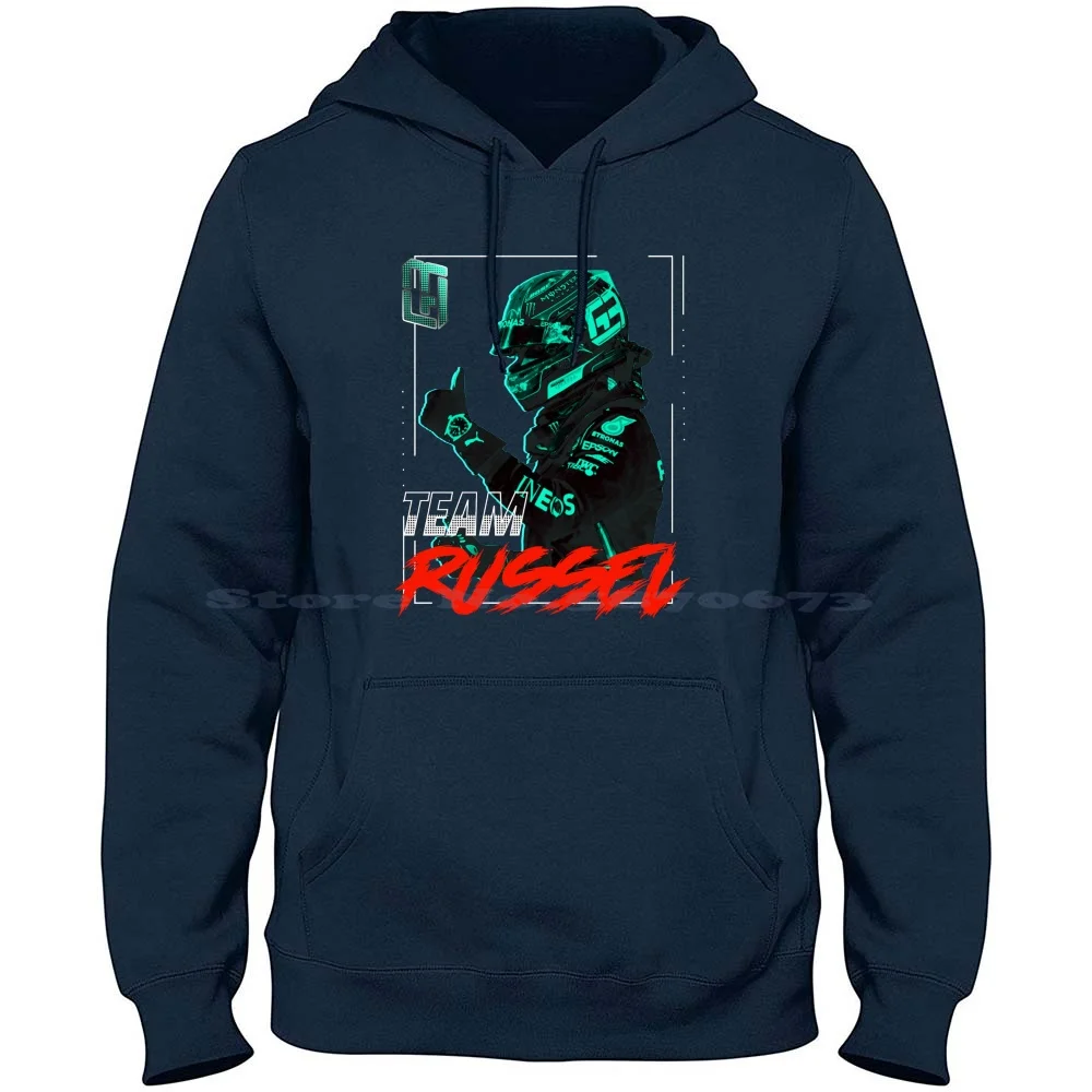 George Russell 100% Cotton Hoodie George Russell Men George Russell Women Racing Driver Formula 2 British Grand Prix World