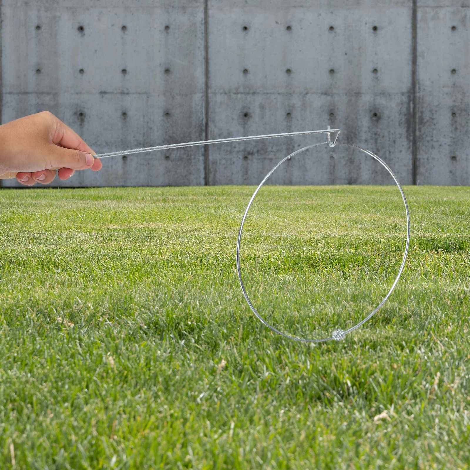 1 Set Chinese Rolling Iron Ring For Teens Hand-Eye Coordination Training Outdoor Game Exercise Hoop Vintage Pushing Ring