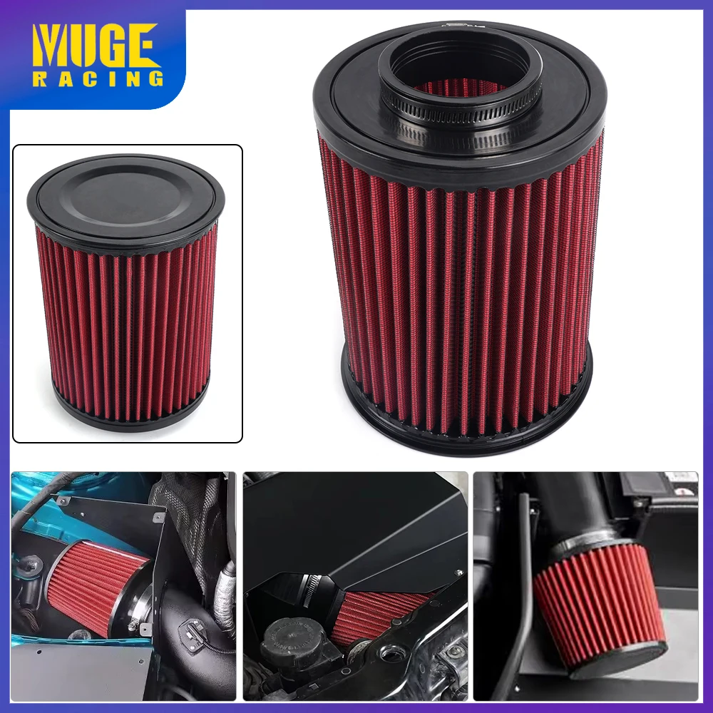 MUGE-70MM High Flow Car Air Intake Filter E-2993 Cold Air Intake Air Filter For Ford Focus Escape MKC OFI106