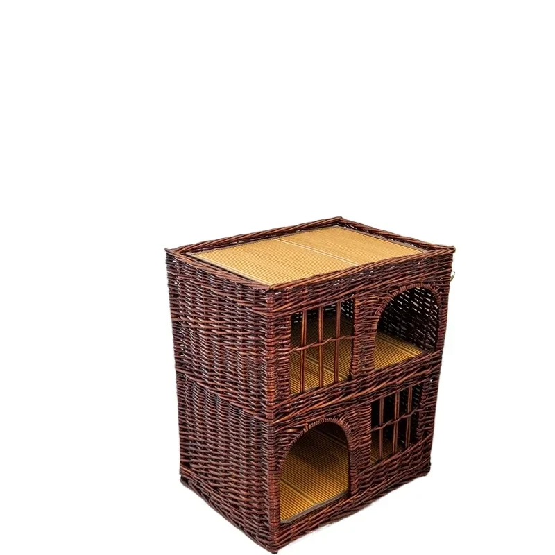 

Four Seasons Universal Willow Ca t Nest D ouble-layer V illa Pet N est Remov ble