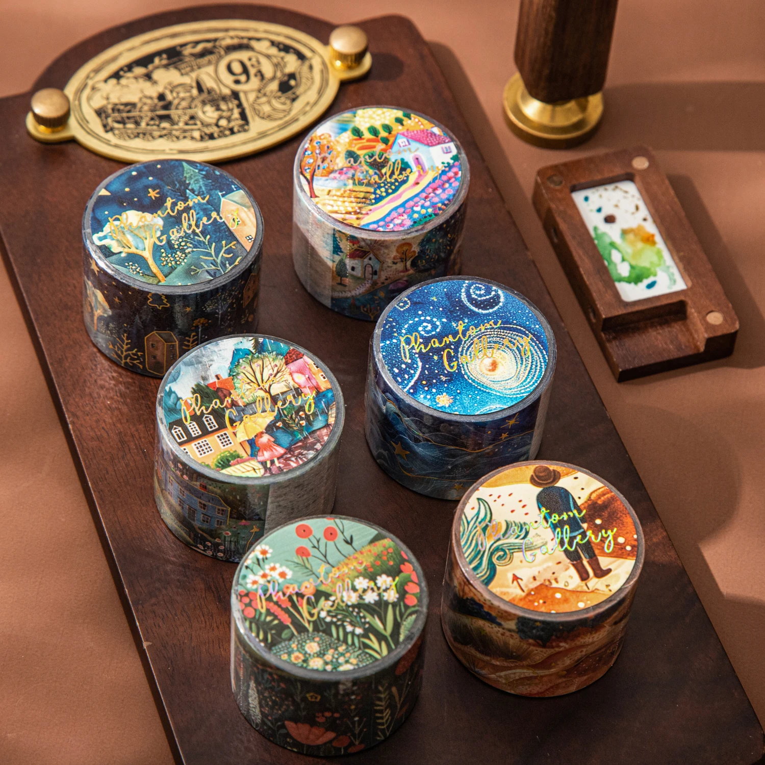 Phantom Memories Series Vintage Plant Forest Flower Landscape Washi Tape Creative DIY Journal Material Collage Stationery