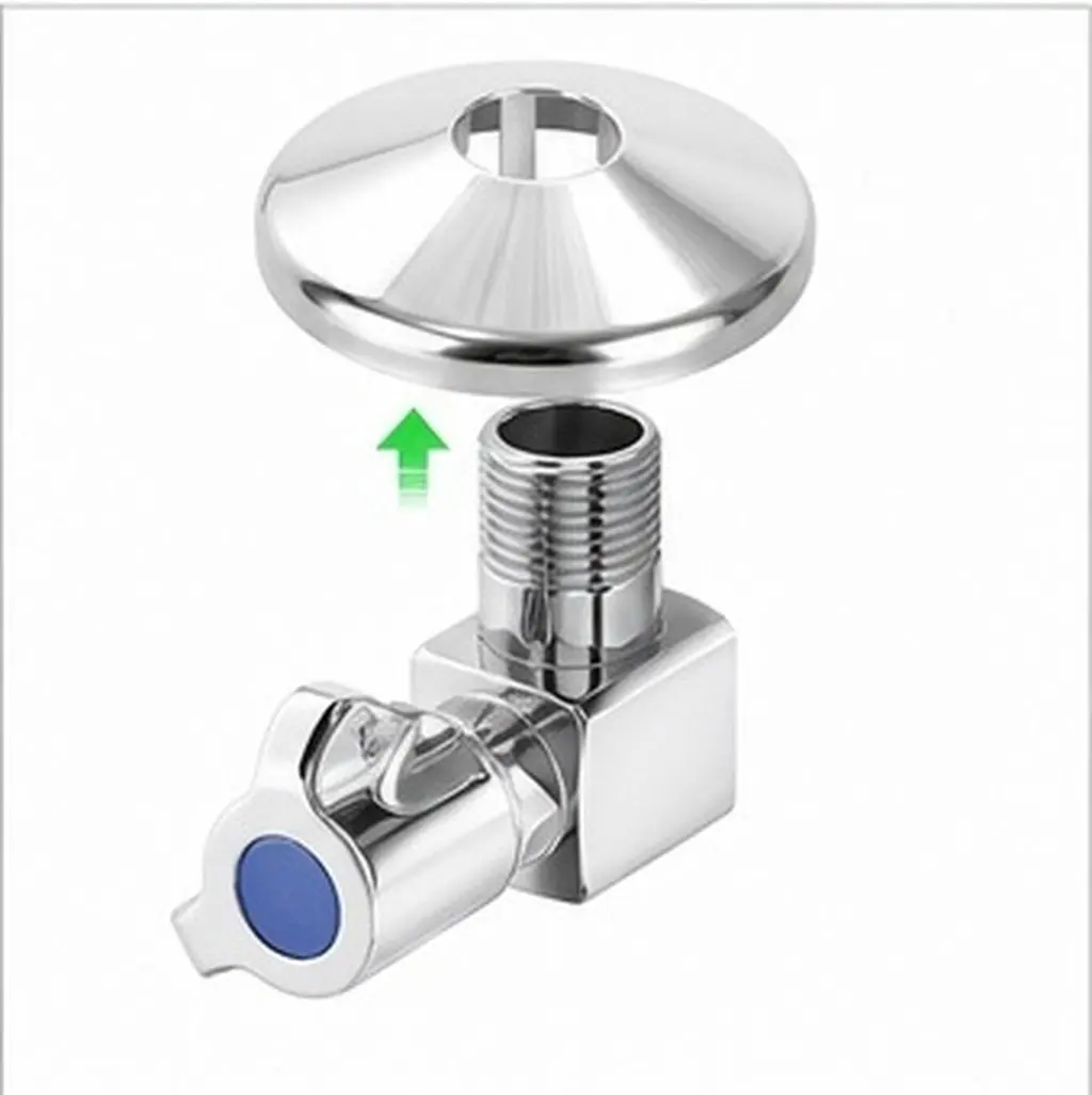 3Pcs Valve Trim Plate Round Clip-on Pipe Cover Plastic Metal Waterproof Decorative Valve Cover for Faucet Wall Pipe Hole