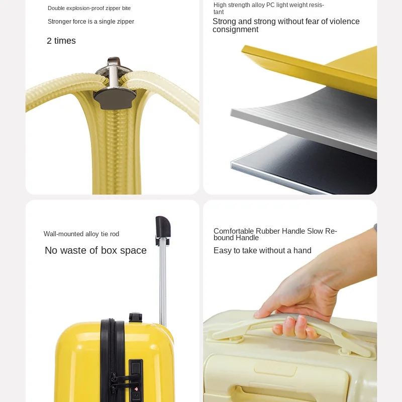 Valigia trolley compatta per bagagli per bambini nuova per ragazzi e ragazze Valigia da viaggio da 20 pollici Borsa da cabina con serratura a combinazione da 18 pollici