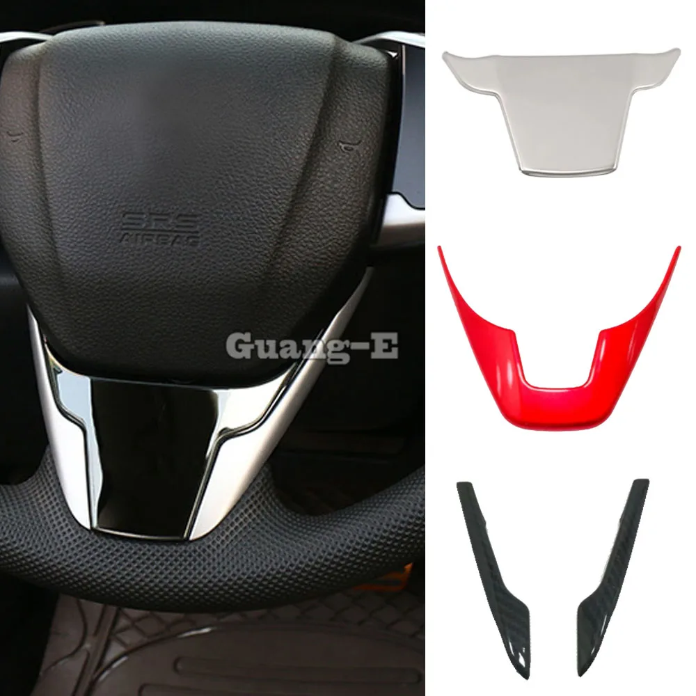 

Car ABS Plastic/Steel Steering Wheel Interior Kit Switch Trim Frame For Honda Civic 10th Sedan 2016 2017 2018 2019 2020 2021
