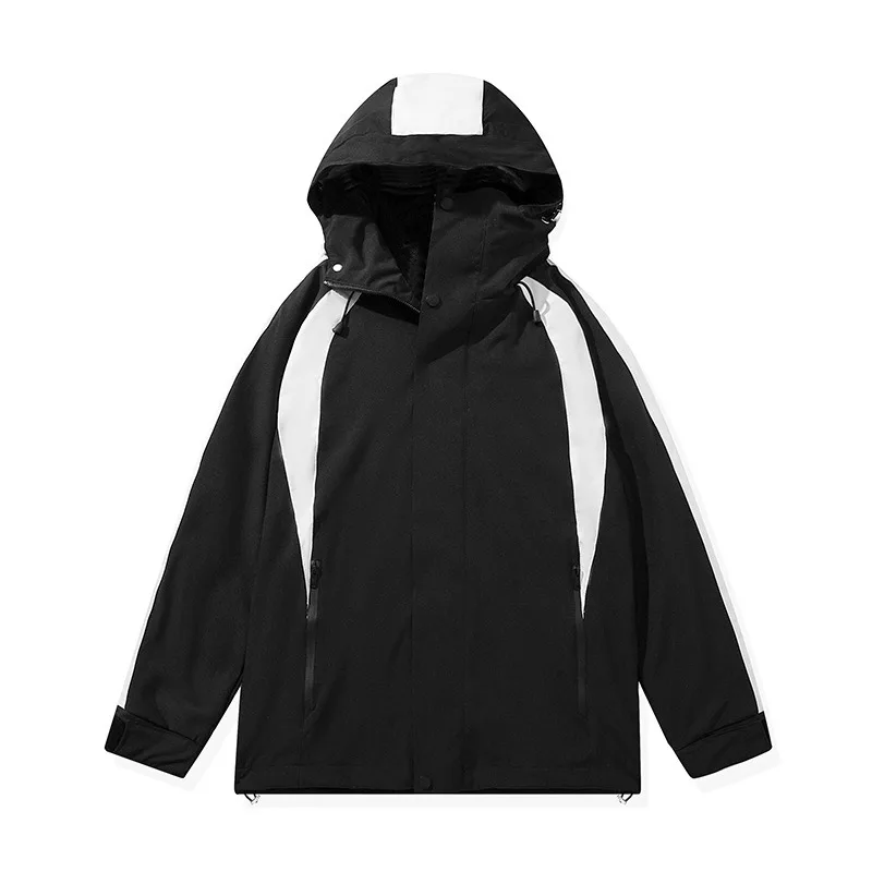

Spring and Autumn Men's Camping Hoodie Waterproof Leisure Warm Thin Outdoor Hiking Tourism Cycling Men's Mountaineering Coat