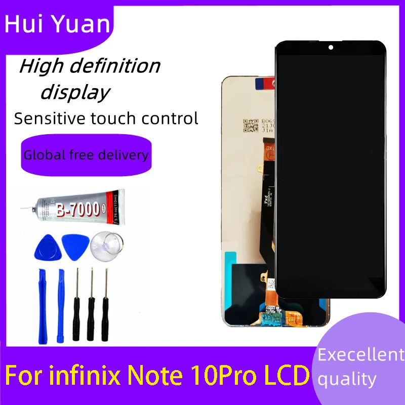 

High Quality 6.95 ” For Infinix Note 10 Pro X695 / Note 10 Pro NFC X695C LCD Display Touch Screen Digitizer Assembly Repla