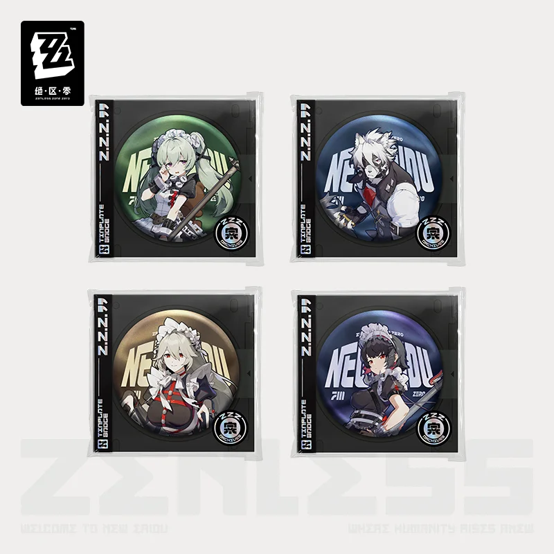 

Zenless Zone Zero Official Merch Victoria Housekeeping Tinplate Badge Corin Wickes Alexandrina Sebastiane Von Lycaon Ellen Joe