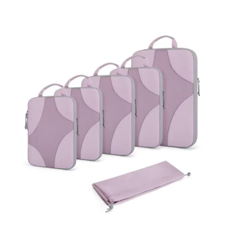 

Компрессионные упаковочные кубы для путешествий, сжимаемые органайзеры для багажа, для круизных лайнеров, легкие дорожные принадлежности, набор из 6 штук (1 л + 2 м + 1 м), 6 штук в упаковке.