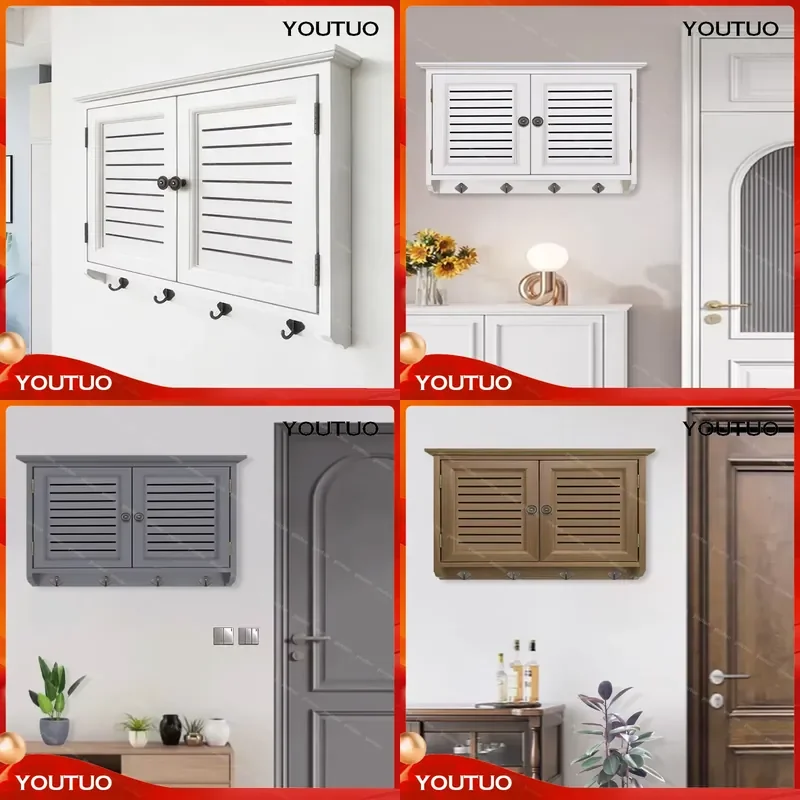 Wall Mounted Electric Meter Box Cover Decorative Painting Distribution Box Shielding Art Picture Frame with Storage Shelf