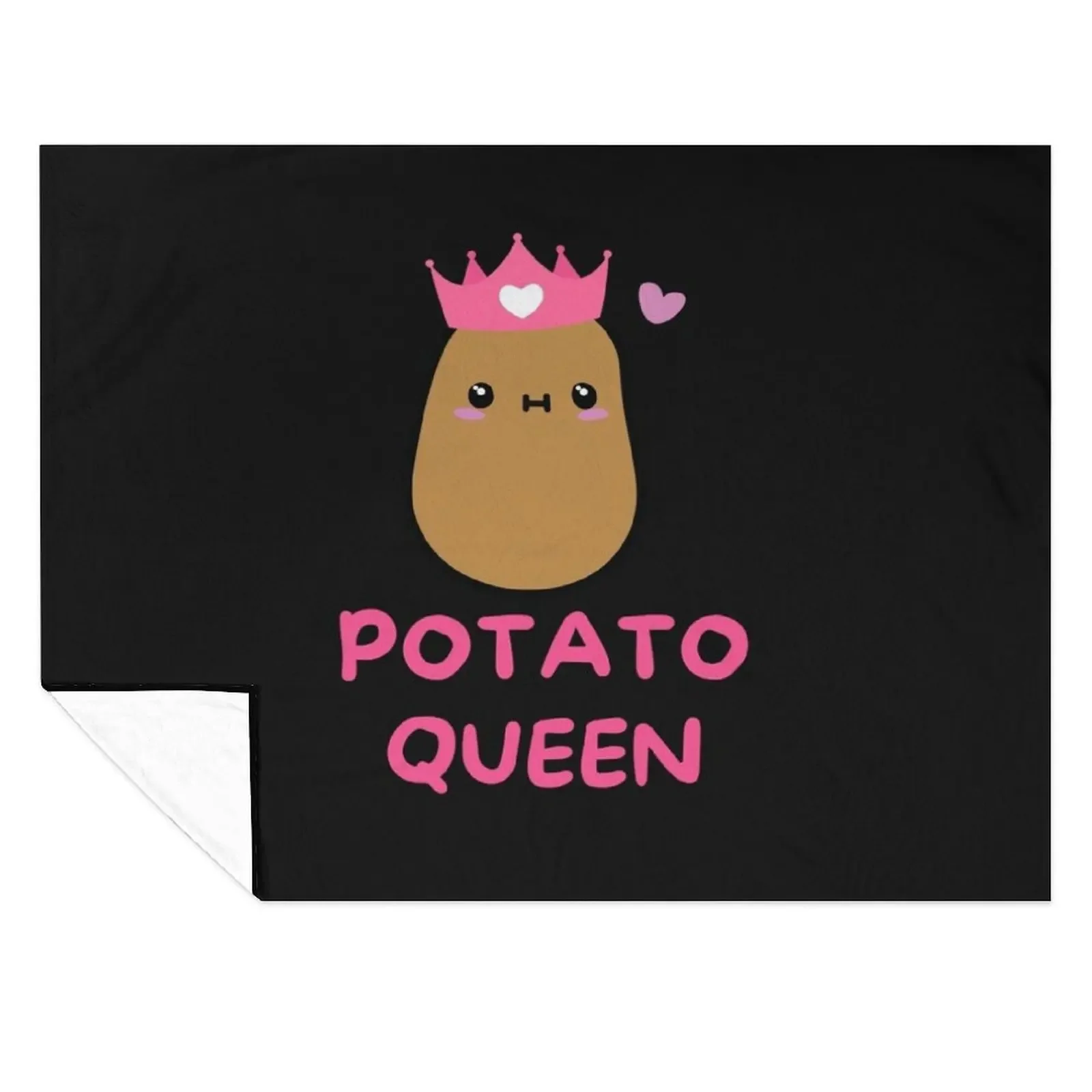 

Potato Queen Funny Potato Gift Cute Throw Blanket Sleeping Bag Extra Large Throw Fashion Sofas Moving Blankets