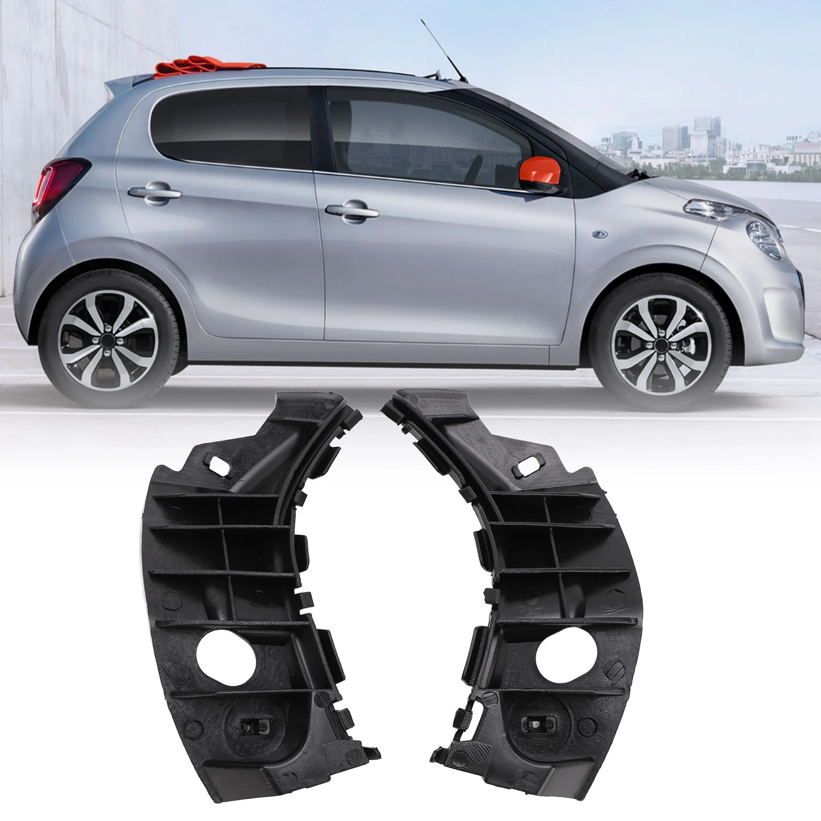 

1 Pair Front Bumper Bracket Kit 741688 Left Right Shockproof Bumper Mounting Bracket for C1 2005 to 2014
