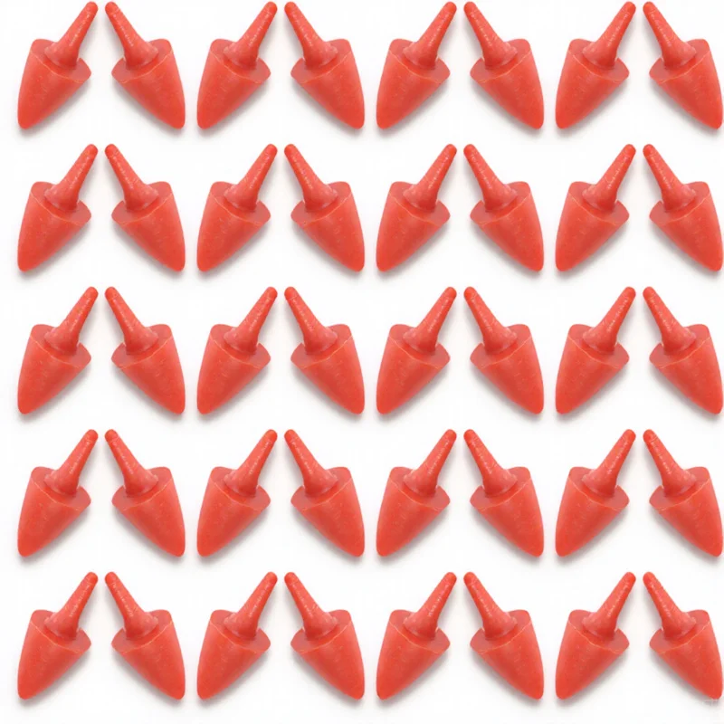 100 szt. Nosów w kształcie marchewki do robienia bałwanków DIY, dekoracje zimowe na zewnątrz, nosy do bałwanków z marchewki