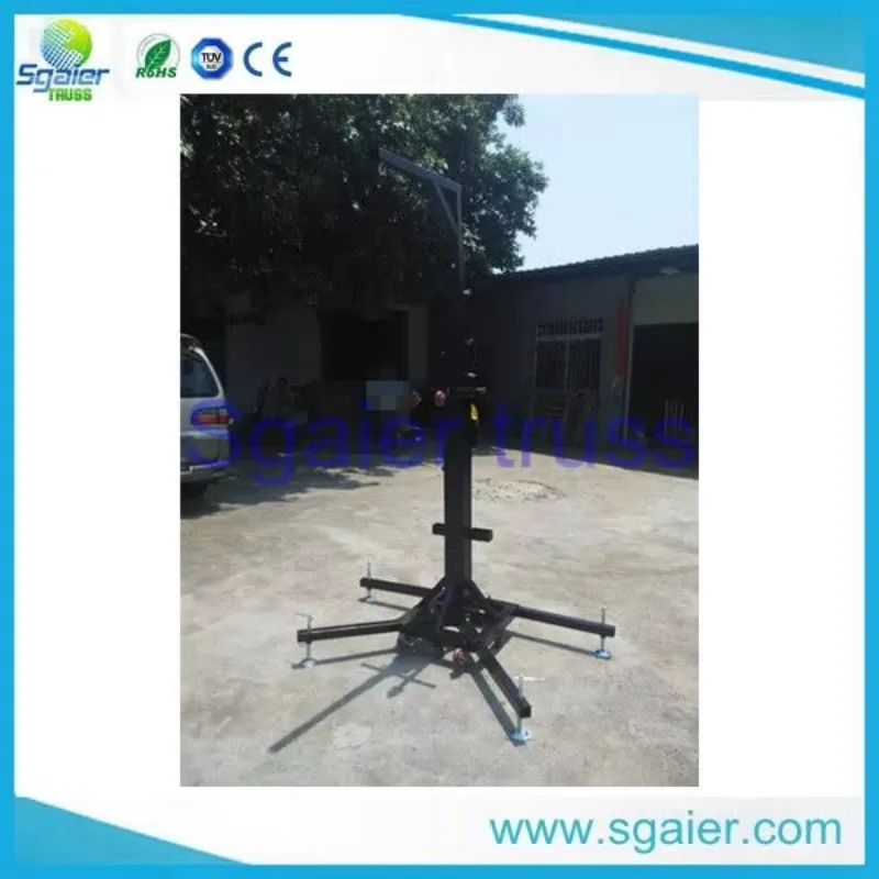 Factory Supplier Line Array Stand Portable Outdoor Speaker/truss/light Lifter Tower