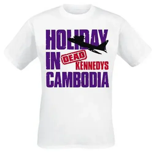 Dead Kennedys - Holiday In Cambodia - White T Shirt (Jello Biafra) , punk