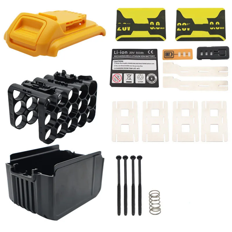 Imagem -03 - Li-ion Battery Caixa de Plástico Proteção de Carregamento Caixa de Placa de Circuito Habitação para Dewalt 18v 20v 15*18650 Dcb200