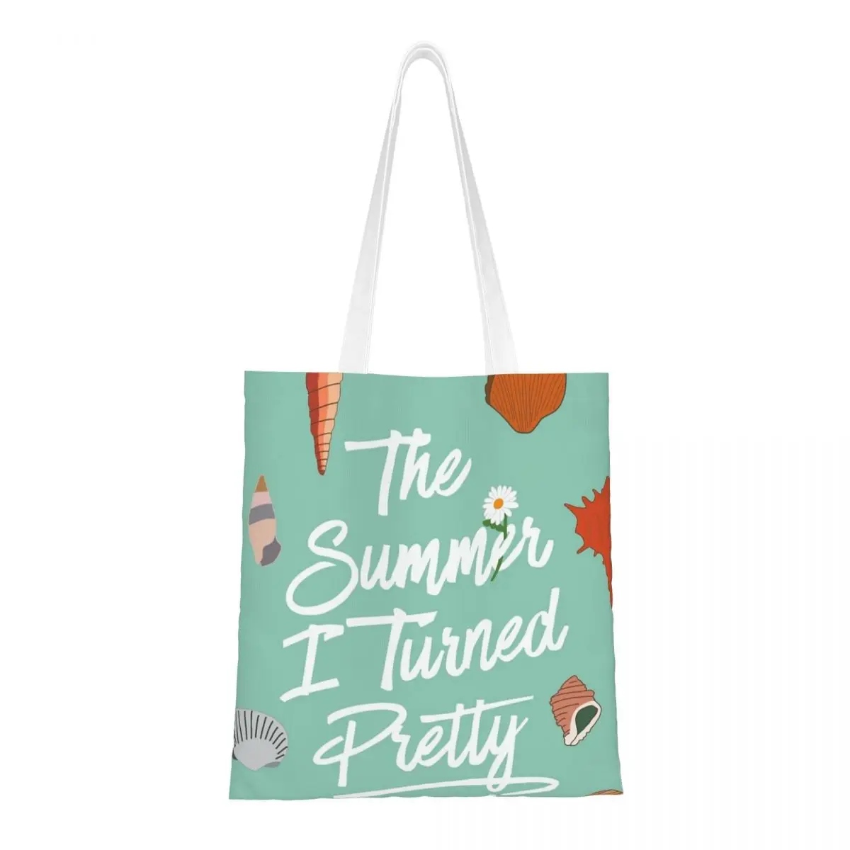 

The Summer I Turned Pretty Canvas Tote Bag Aesthetic Large Capacity Casual Bags for Women Men