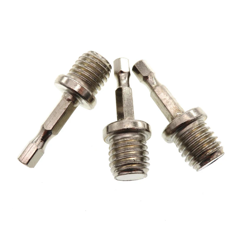 1PCS Electric tool accessories self-adhesive disc polishing disc connecting rod hexagonal electric drill conversion head M14