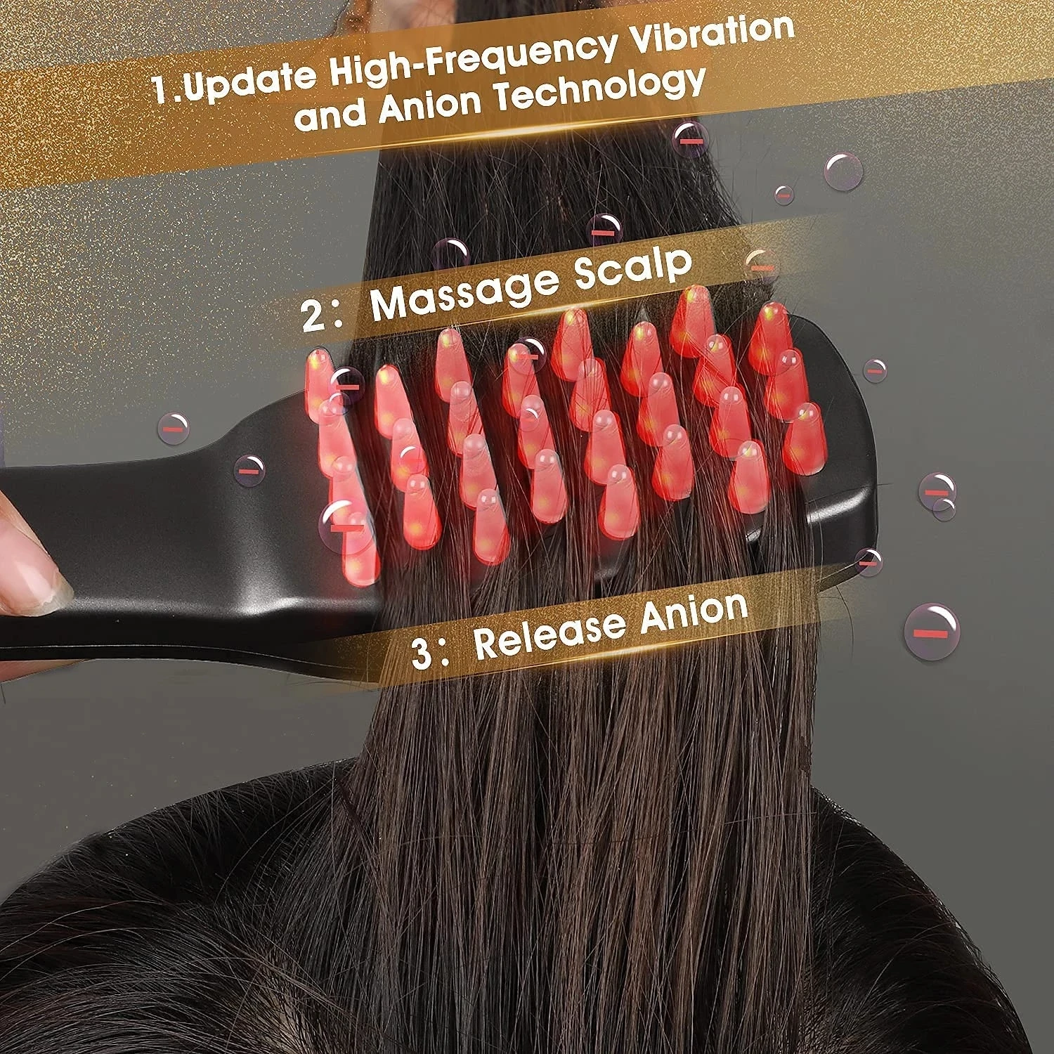 Hair Scalp Massager Comb Head Scratcher Massager Infrared New Hair Growth Anti-Hair Loss Electric Hair Brush Dropshipping