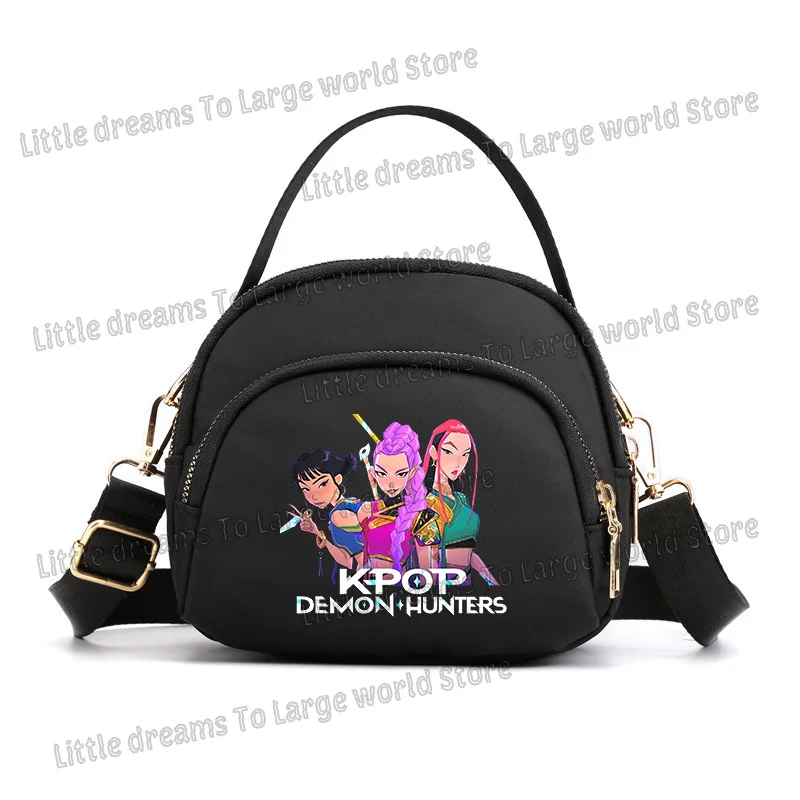Bolso de hombro Demon Hunters Kpop, Mini bolsas de almacenamiento de pañuelos portátiles para teléfono de Anime para exteriores, bolso cruzado de moda para mujeres y niñas, regalo
