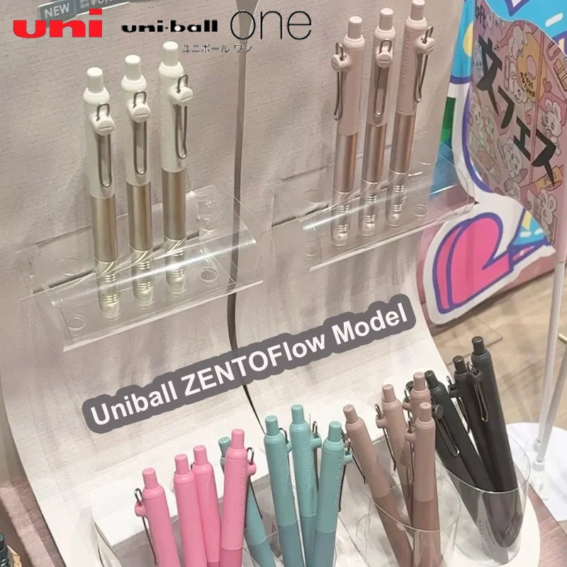 New Uni Uniball Zento Metal 0.38mm/0.5mm Signature Gel Pen Flow Model Aluminum Grip Ultra-Smooth Ballpoint Rollerball Pens Japan