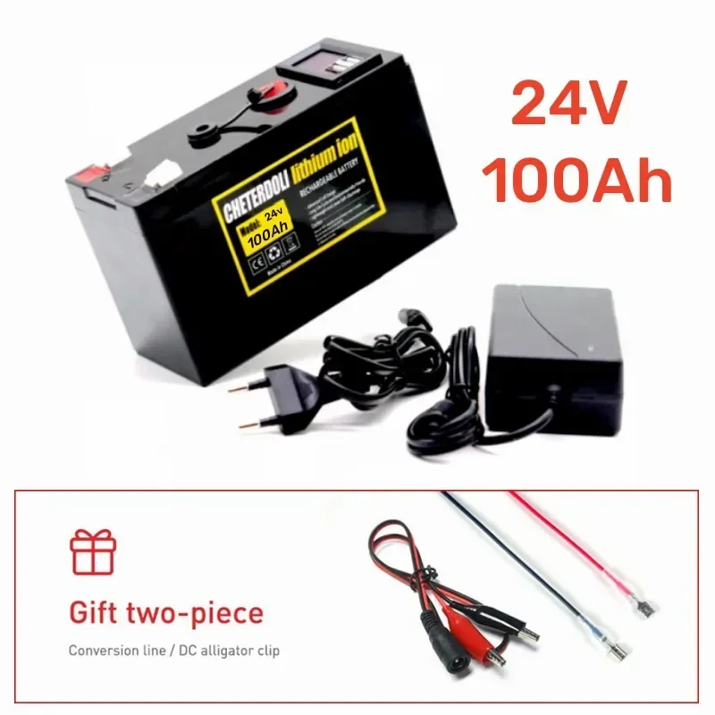 24v Lithium Batteries 18650 Rechargeable 24V 50Ah 100Ah Battery,For CCTV Camera, Stroller, Sprayers Electric Vehicle + Charger