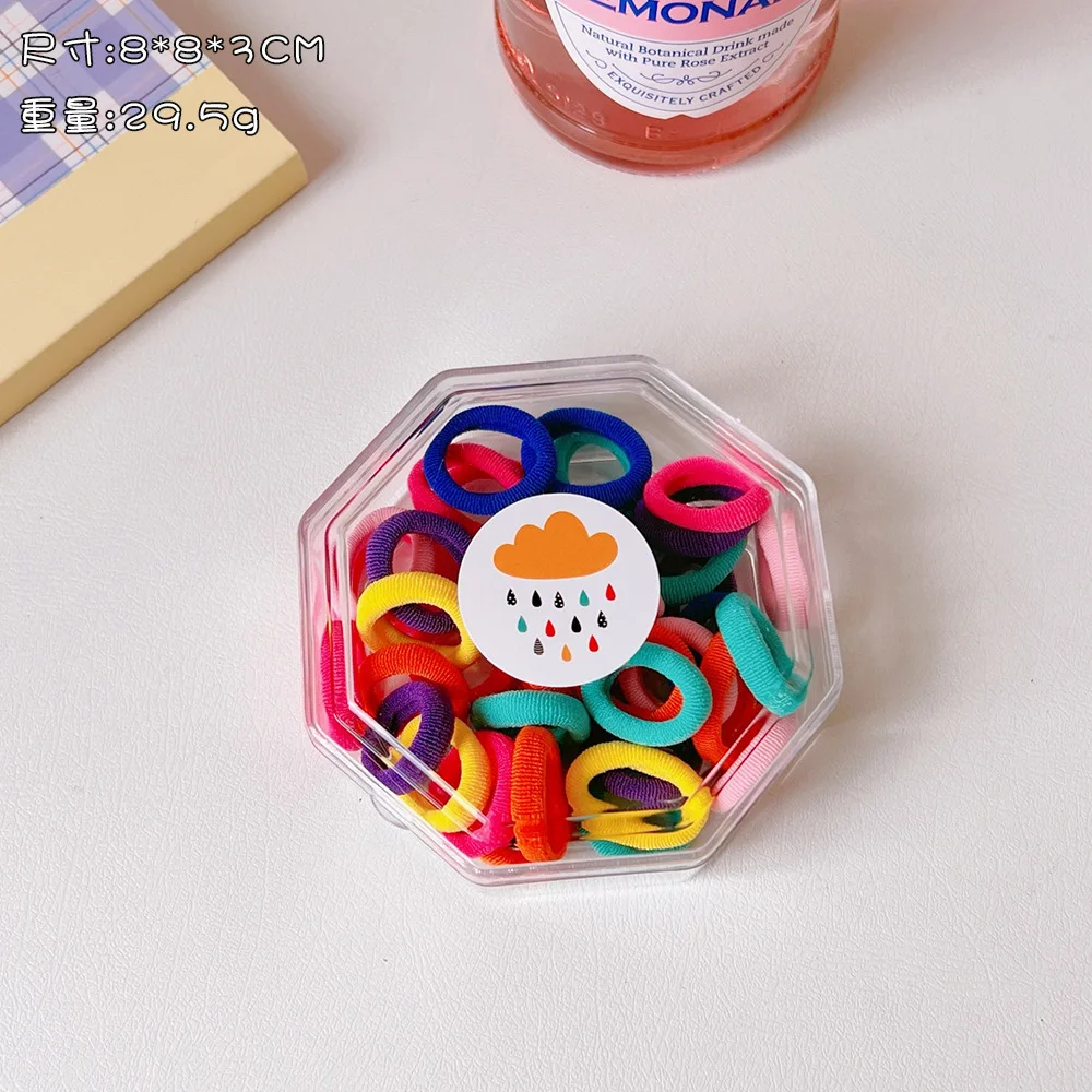 40 Piece/set Candy Color Elastic Hair Bands Girls Hair Ties Ponytail Holder Hair Wear Rubber Bands Scrunchies Hair Accessories