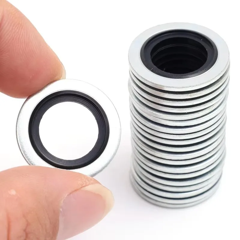 M16 Aluminium Alloy Rubber Gasket Car Oil Sump Drain Plug Sealing Gaskets Rings Washer for Renault Clio Duster Espace Fluence