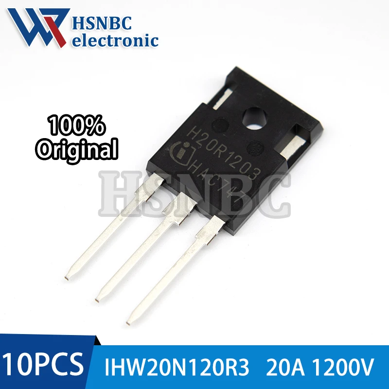 

10PCS H20R1203 IHW20N120R3 TO-247 20A 1200V IGBT Power Transistor 100% New Original
