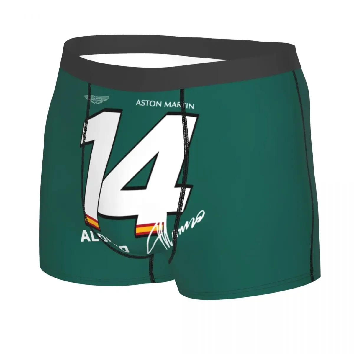 Custom Fernando Alonso Boxers Shorts Men's Aston Briefs Underwear Cool Underpants