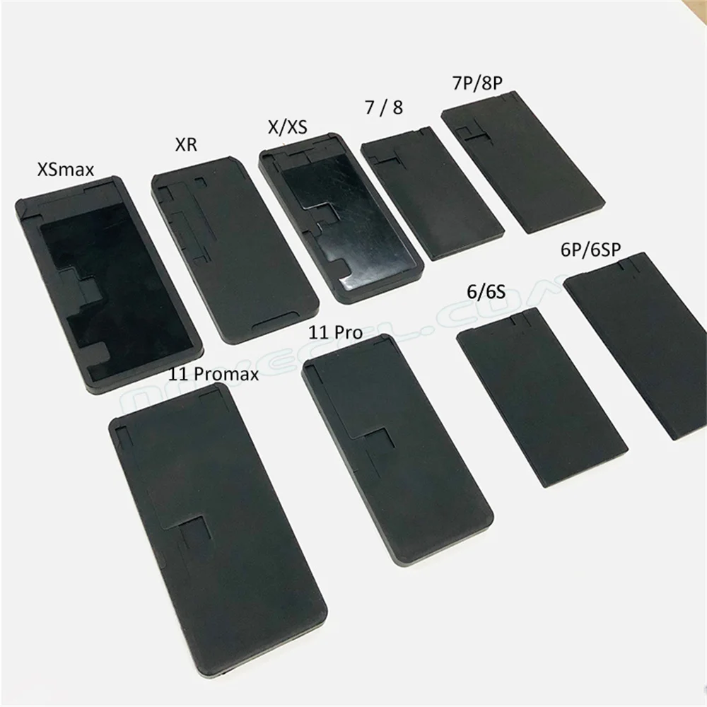 No Fold Flex Cable Rubber Pad OCA Laminating Mold Mat LCD Screen Refurbish Mould For iPhone 15 14 13 12 11 pro  Repair Tools